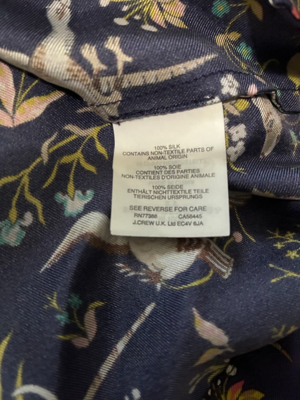 Rare! Drake’s London for J. Crew Midnight Unicorn Silk Shirt - Picture 12 of 13